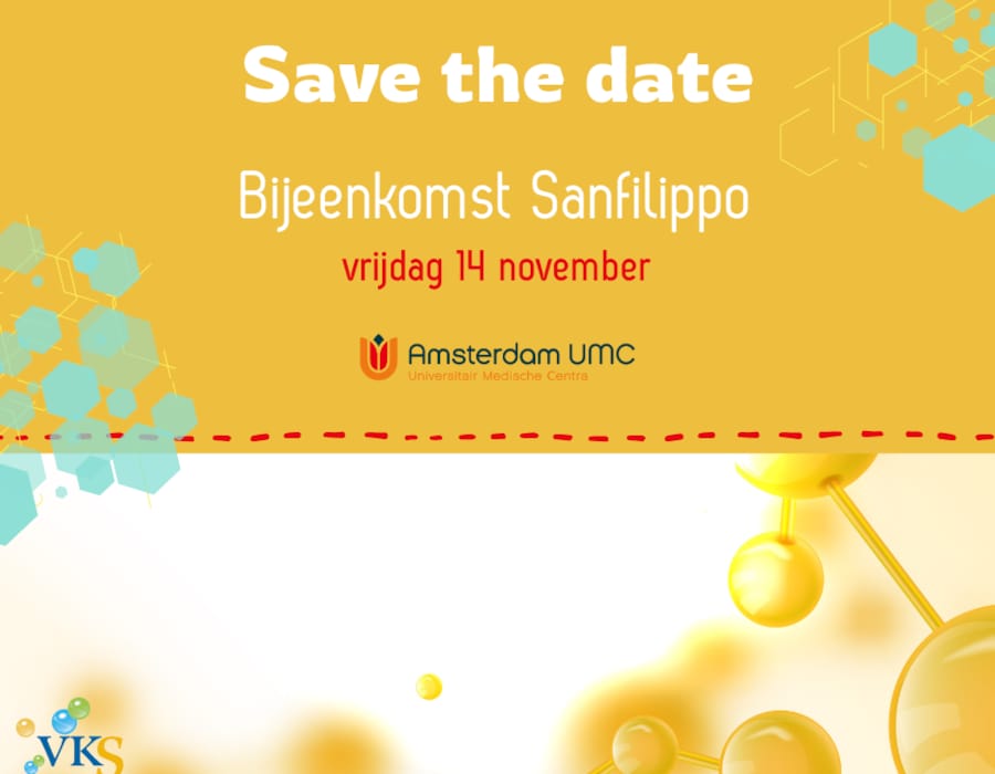 Zet de bijeenkomst voor Sanfilippo in de agenda!